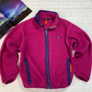 Patagonia Girls Full Zip Fleece Jacket Sweater 14